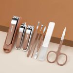 7 pcs Manicure Pedicure Nail Cutter Box Set Stainless Steel